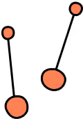 illustration of red dangly earrings