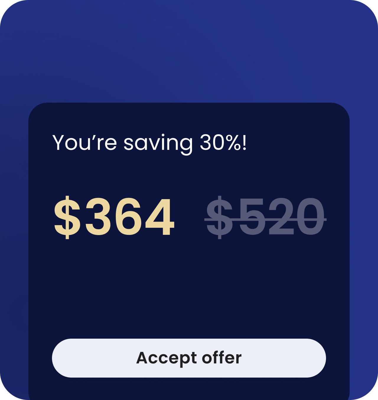January negotiated-settlement offer showing a reduced payoff amount as an example