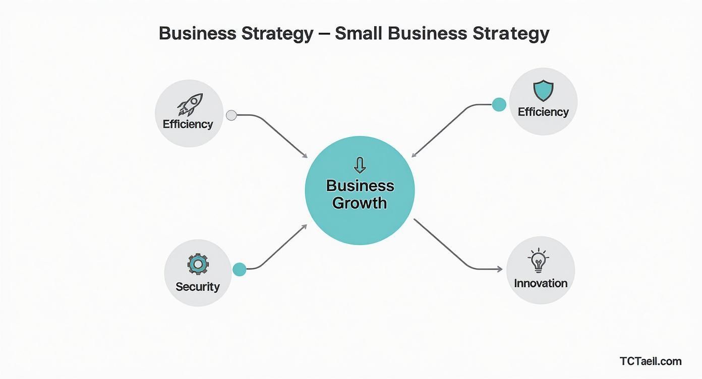 Infographic about it services for small businesses