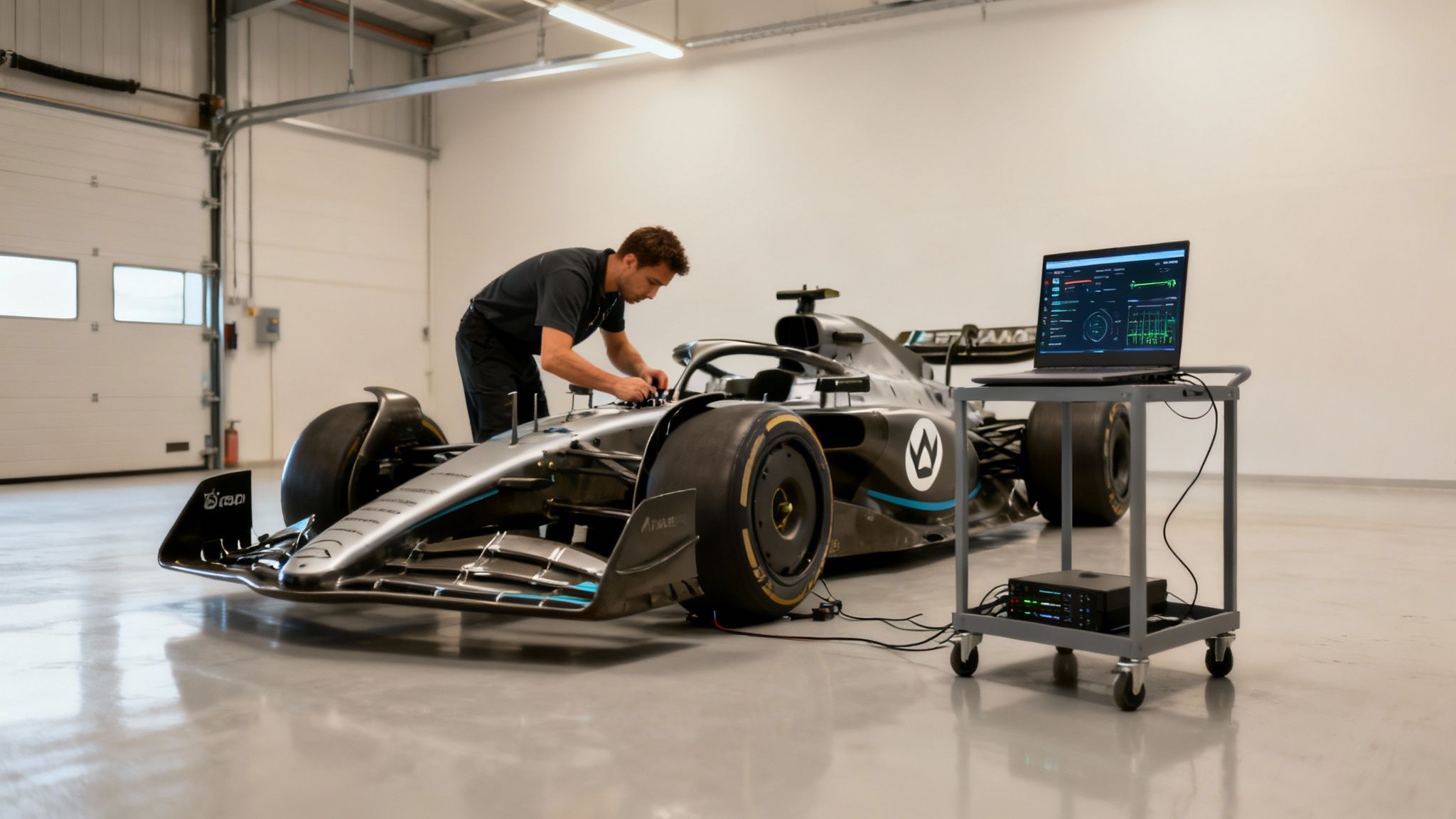 A team of IT professionals collaborating in a modern office environment.