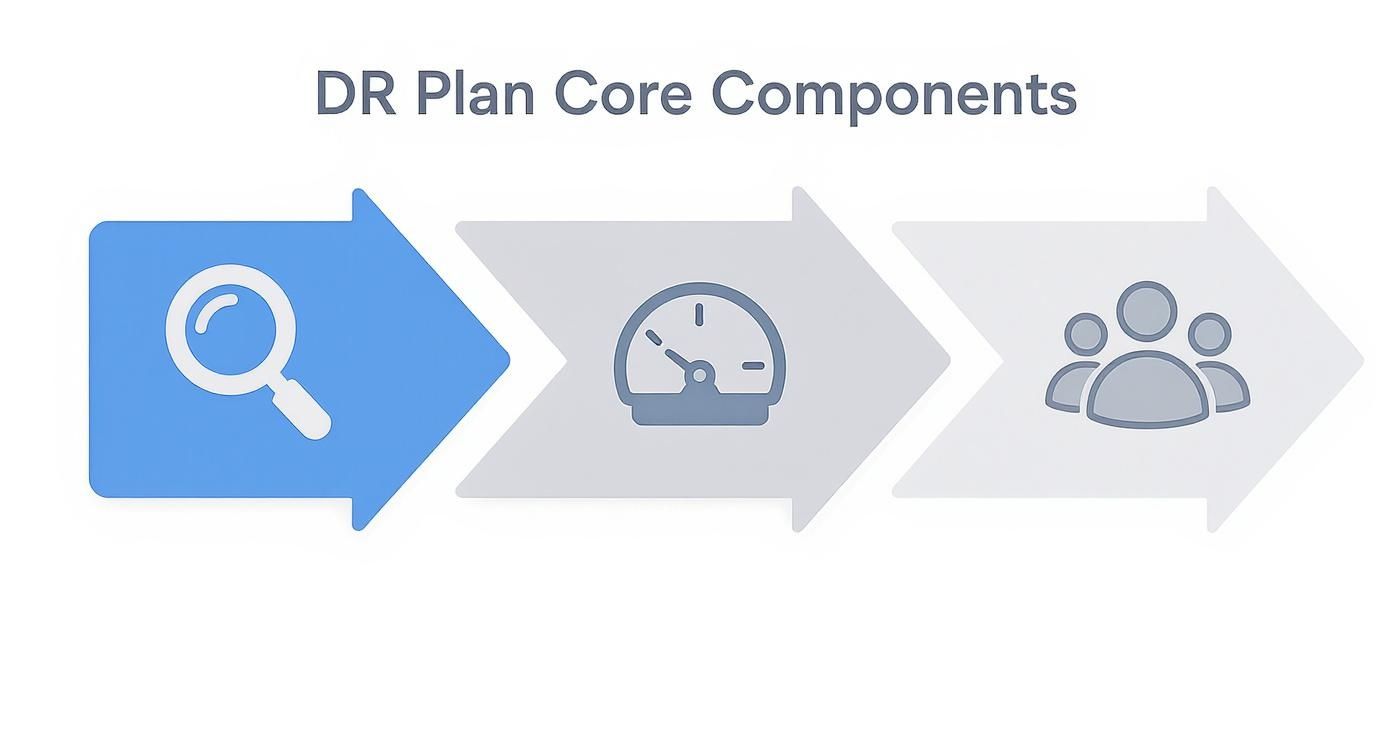 Infographic about disaster recovery plan template