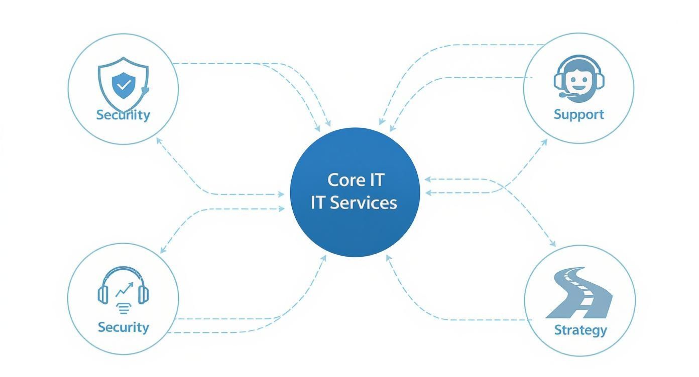 Infographic about managed it service companies