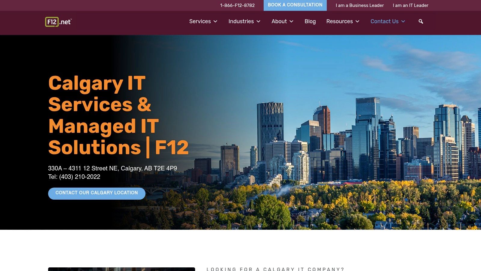 F12.net — Calgary IT & Cybersecurity Services