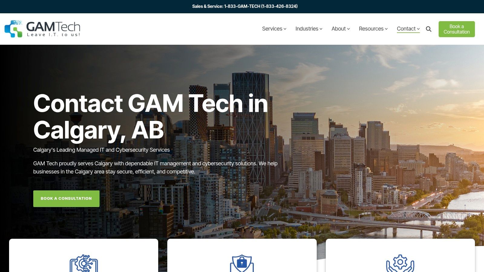 GAM Tech — Calgary Managed IT & Cybersecurity