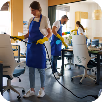 Cleaning communal areas