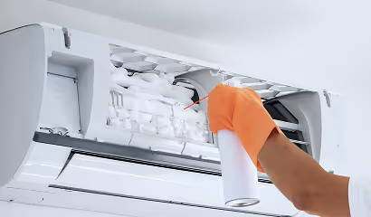 cleaning the blower wheel and fan blade