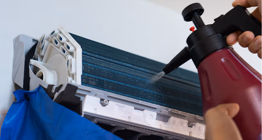 cleaning the evaporator coil