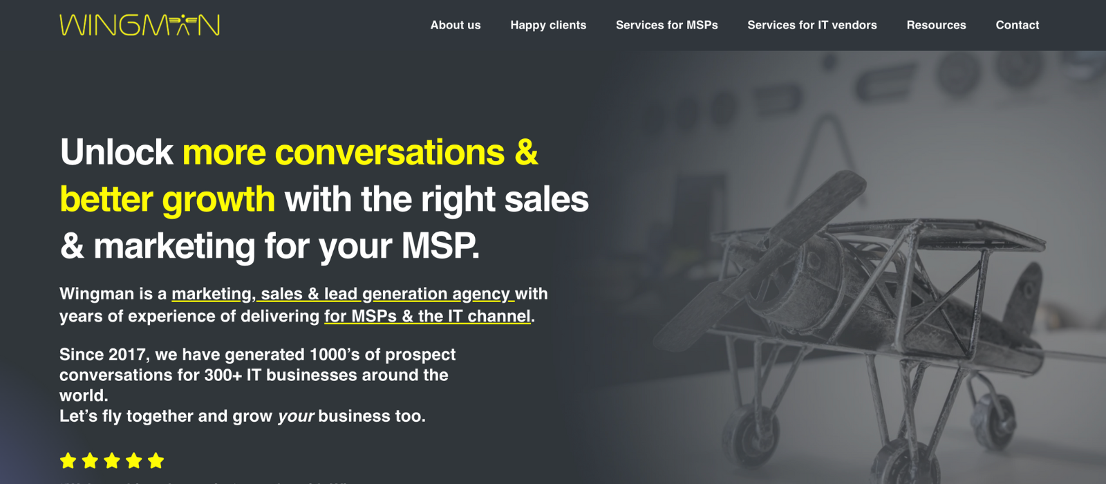 wingman marketing msp seo agency