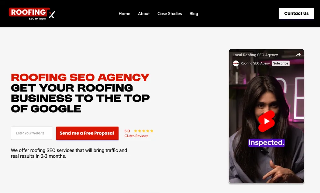 One the best roofing SEO agencies - Roofing SEO agency