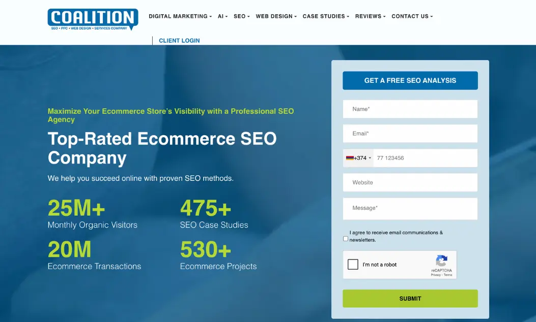 Coalition - Best Shopify SEO Agencies in 2026