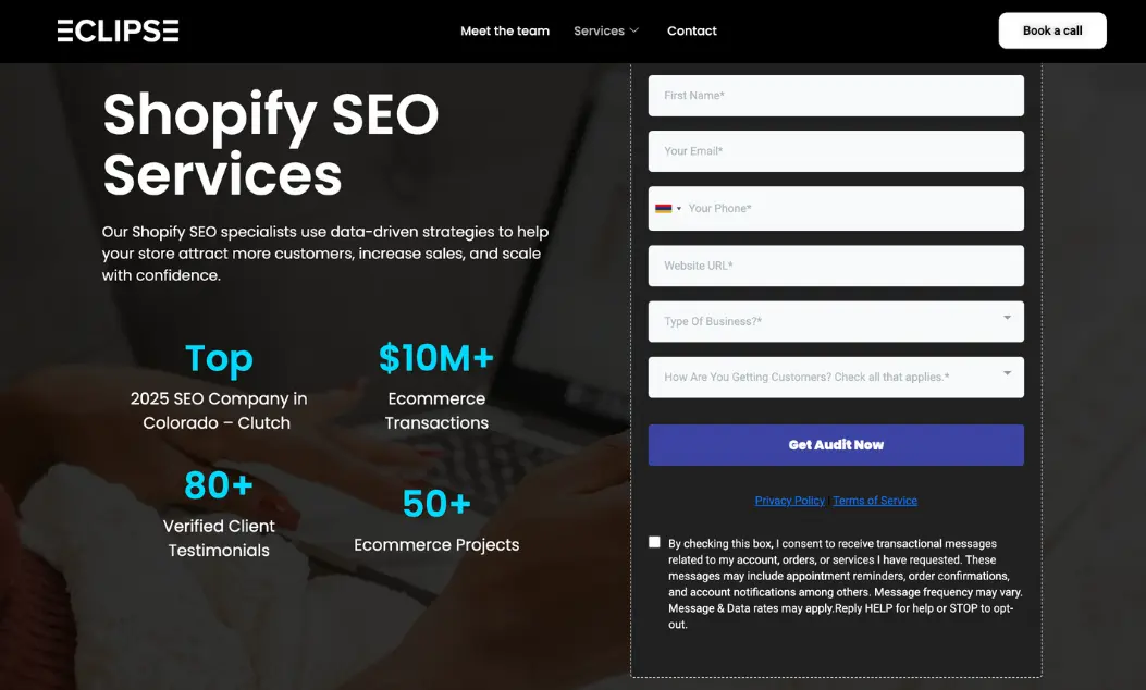 Eclipse Marketing - Best Shopify SEO Agencies in 2026rketing