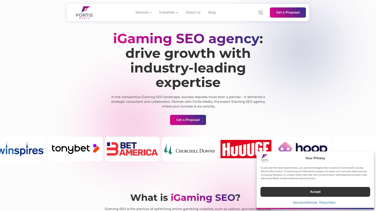 Fortis Media Screenshot