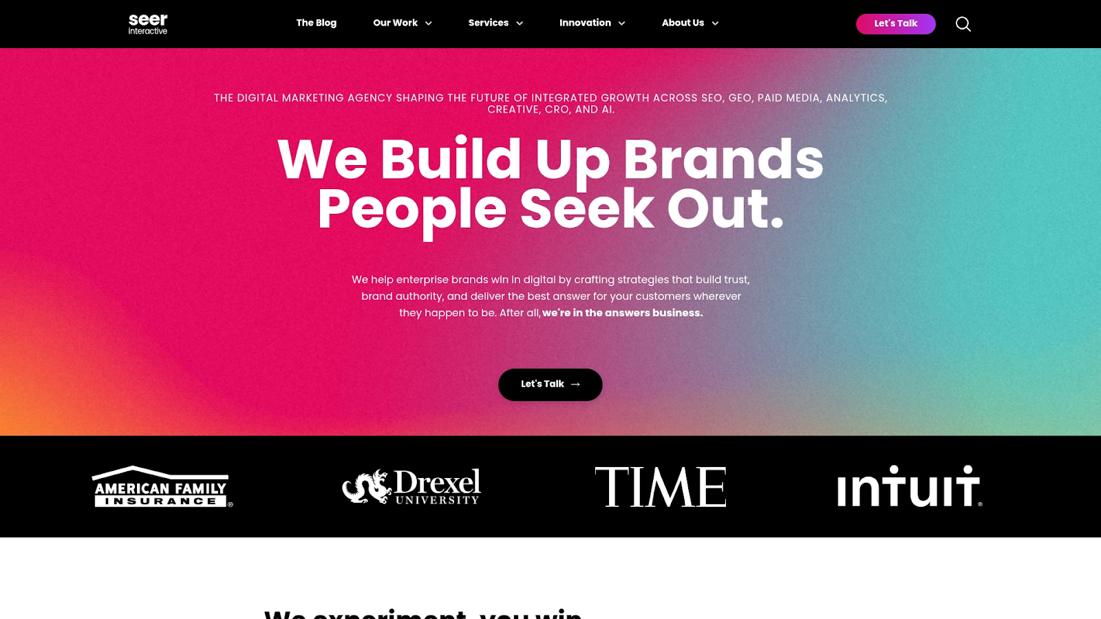 Seer Interactive Screenshot