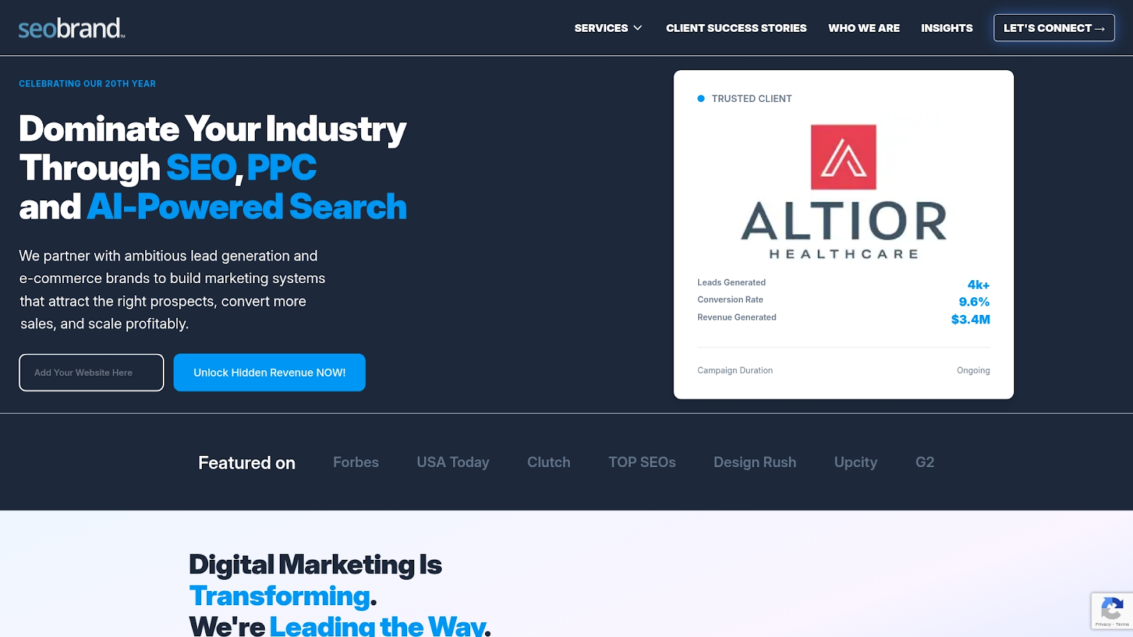 SEO Brand Screenshot