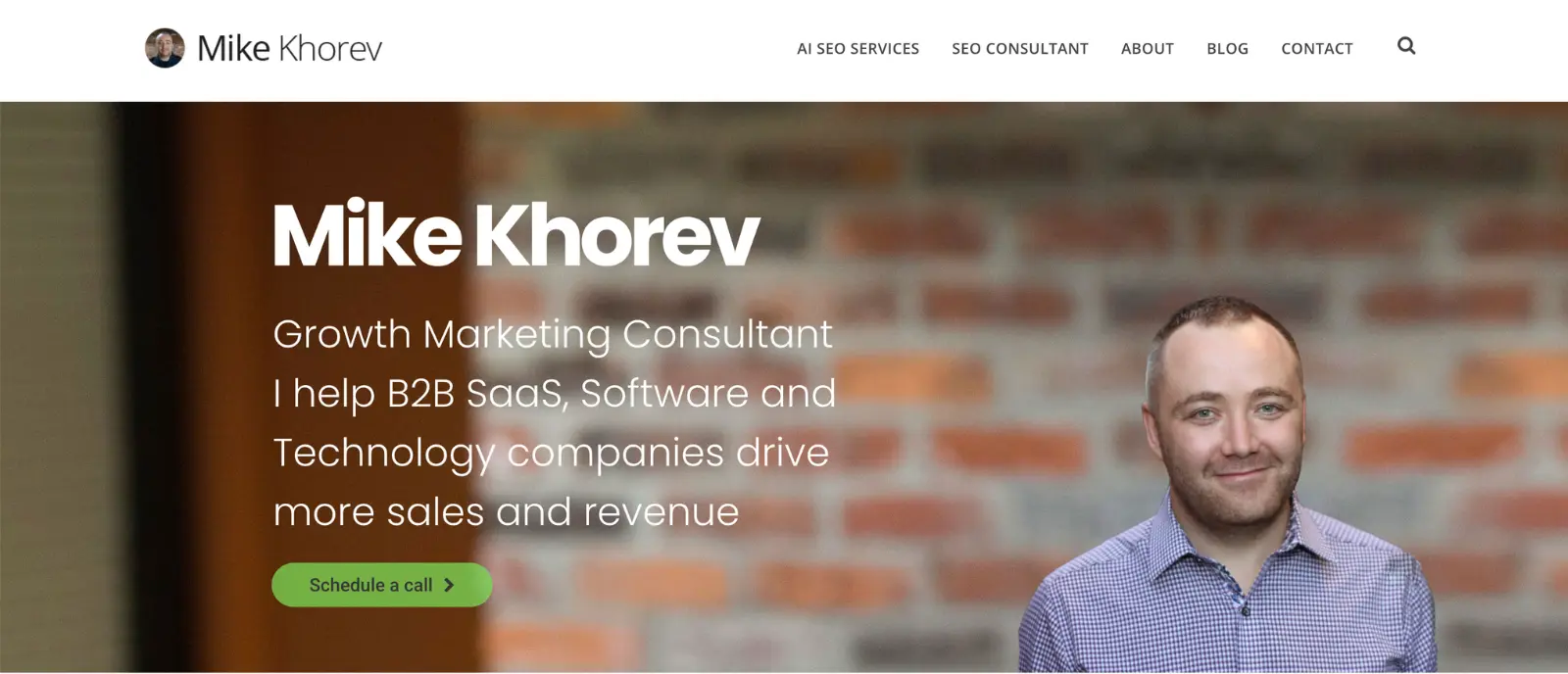 Mike Khorev - Best for Founder-Led SaaS SEO Consulting