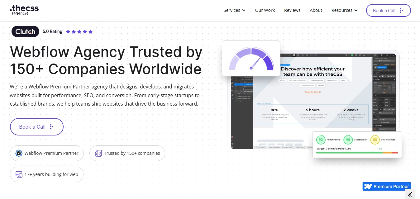 theCSS Agency - Best for Webflow Development & SEO