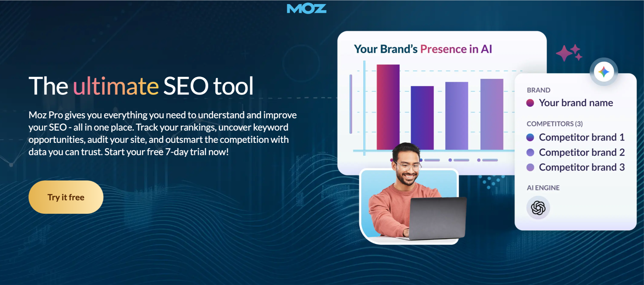 Moz homepage screenshot