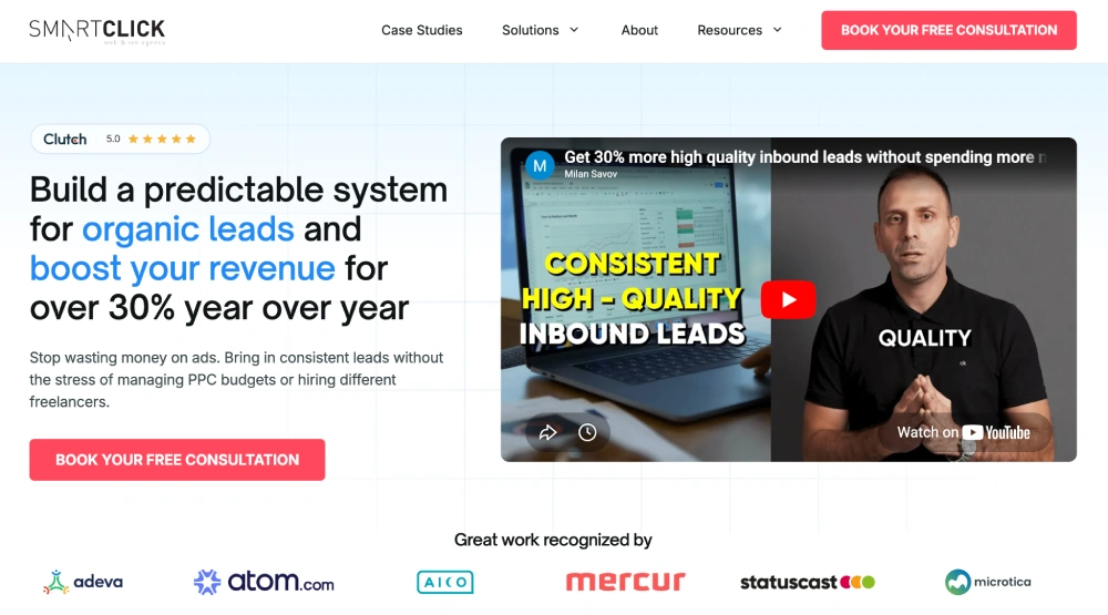 SmartClick - Best for SaaS Technical SEO
