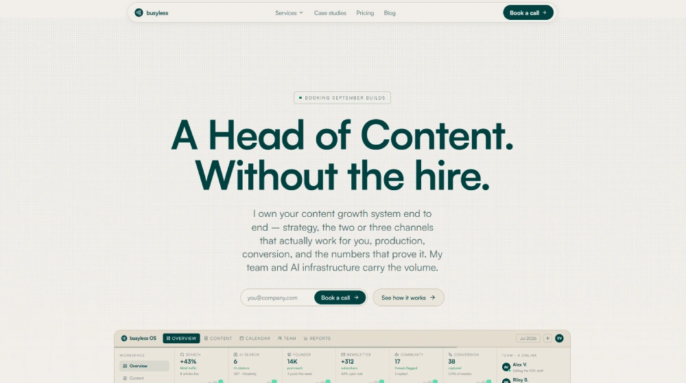 busyless - Best for Enterprise SEO and Content Systems