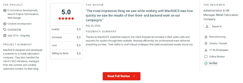 MacRAE'S Review
