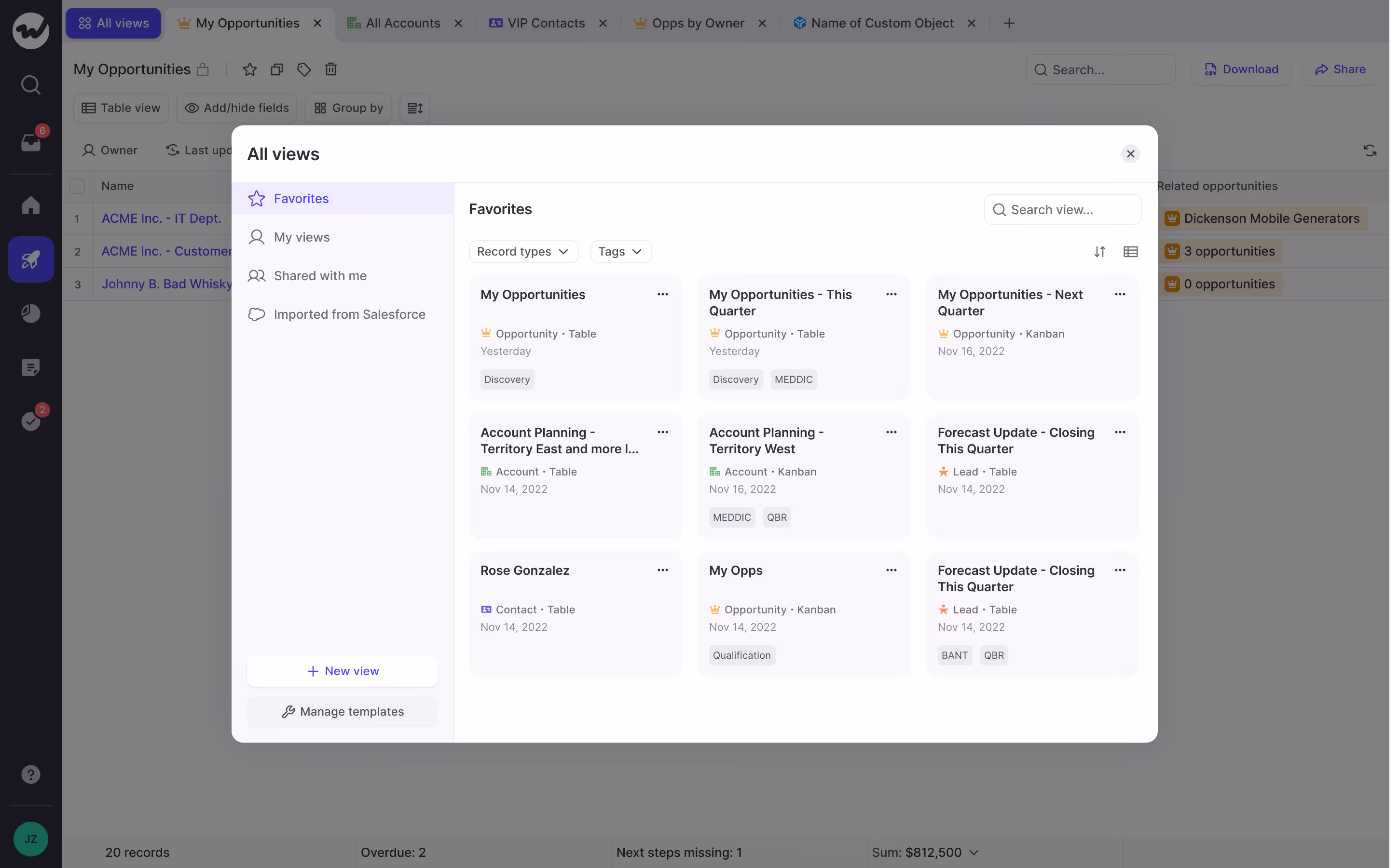 Weflow pipeline views