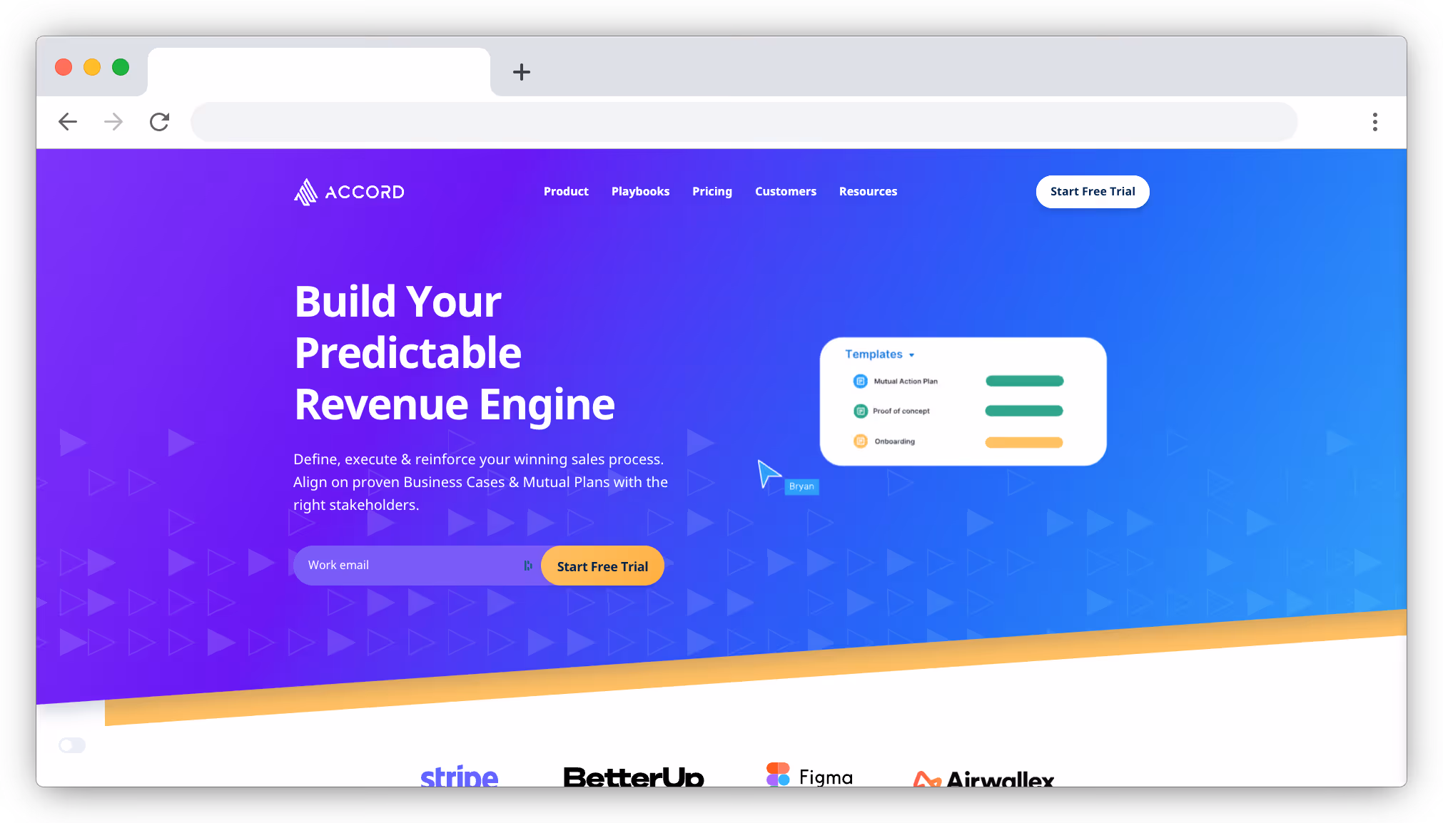 Accord homepage screenshot