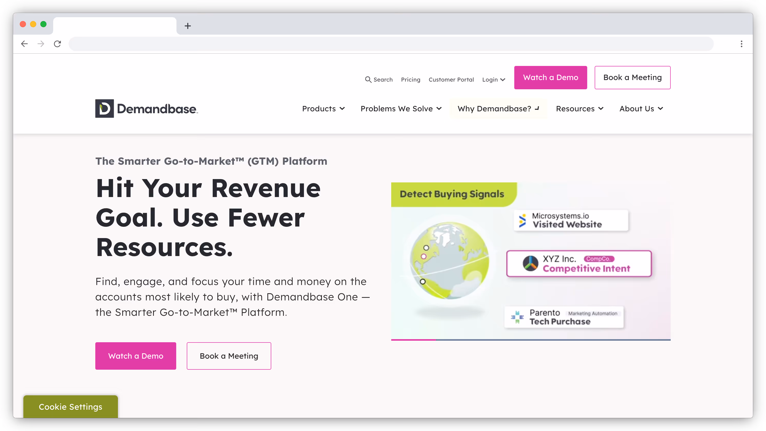 Demandbase website screenshot