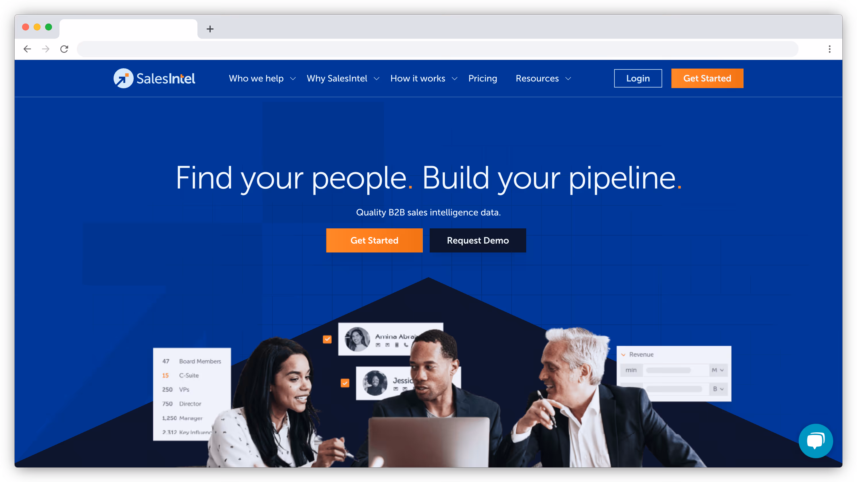 SalesIntel screenshot