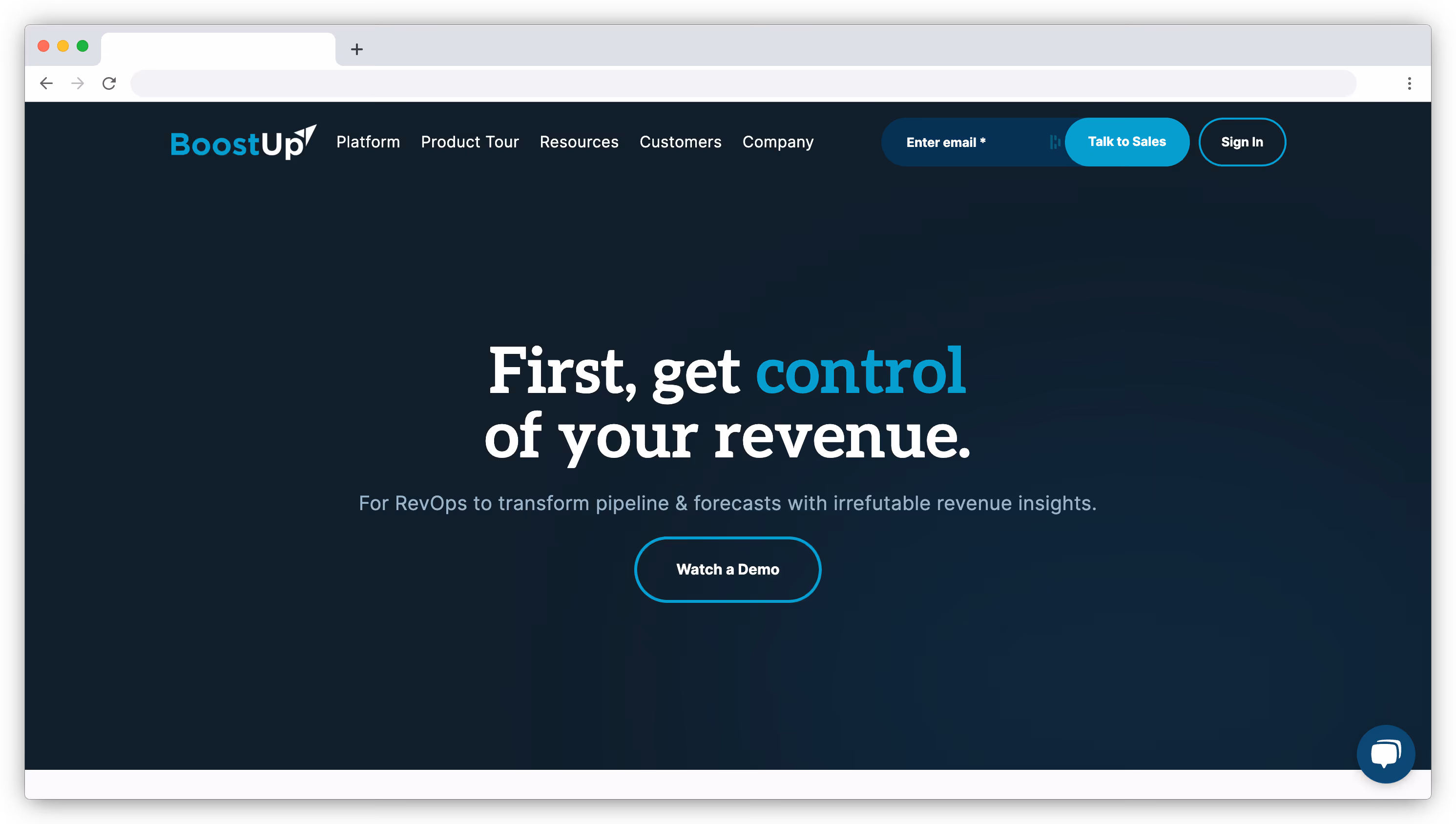 BoostUp.ai homepage screenshot