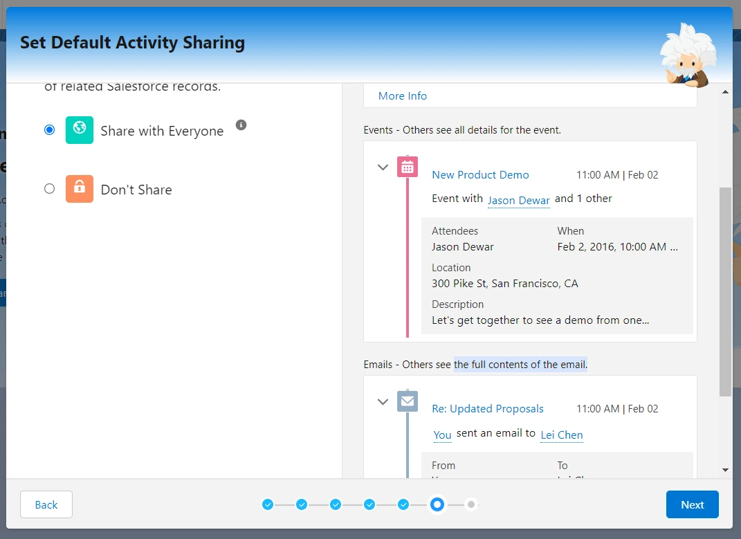 Einstein Activity Capture for Outlook setup step 3