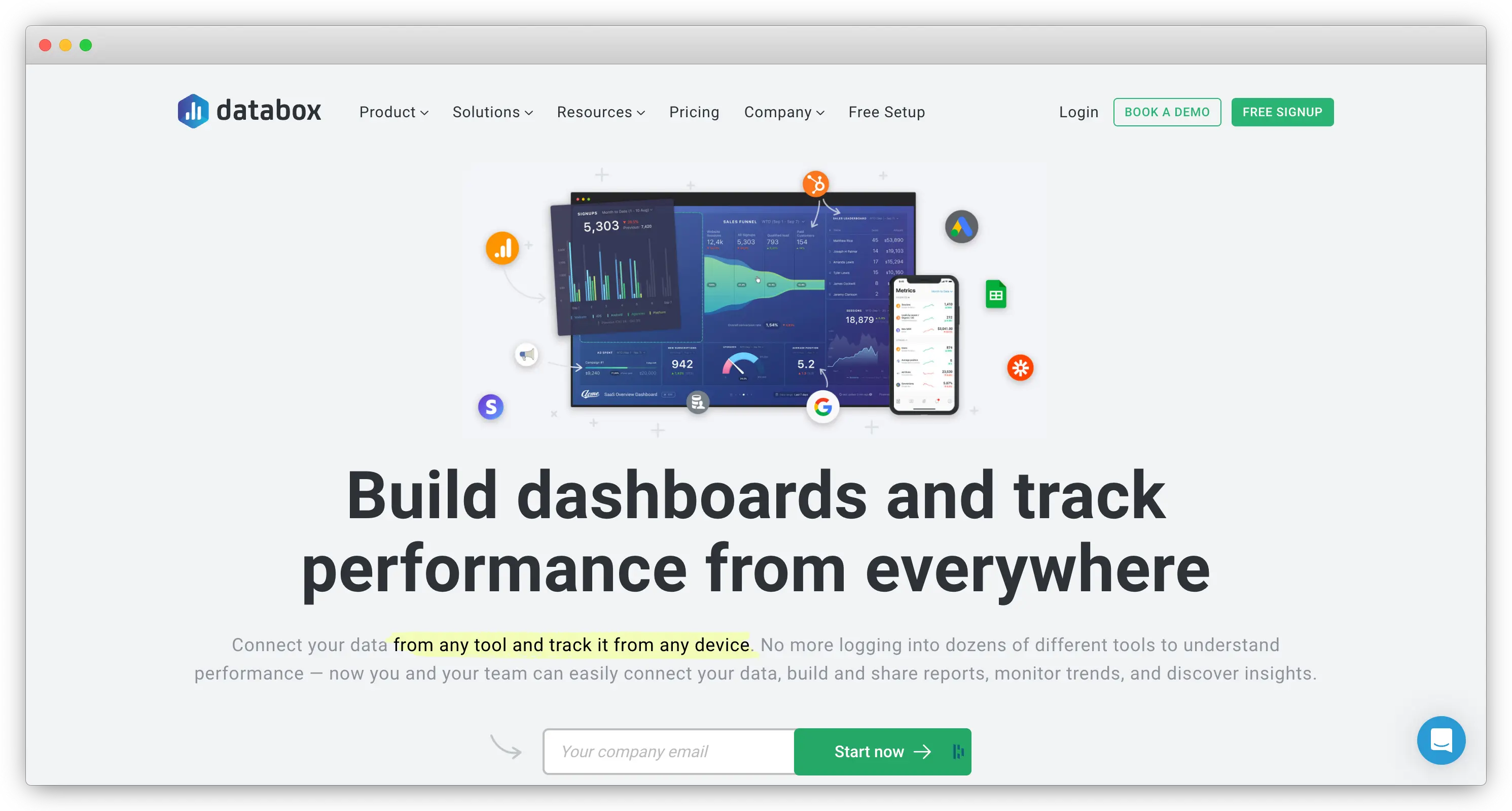 Databox screenshot