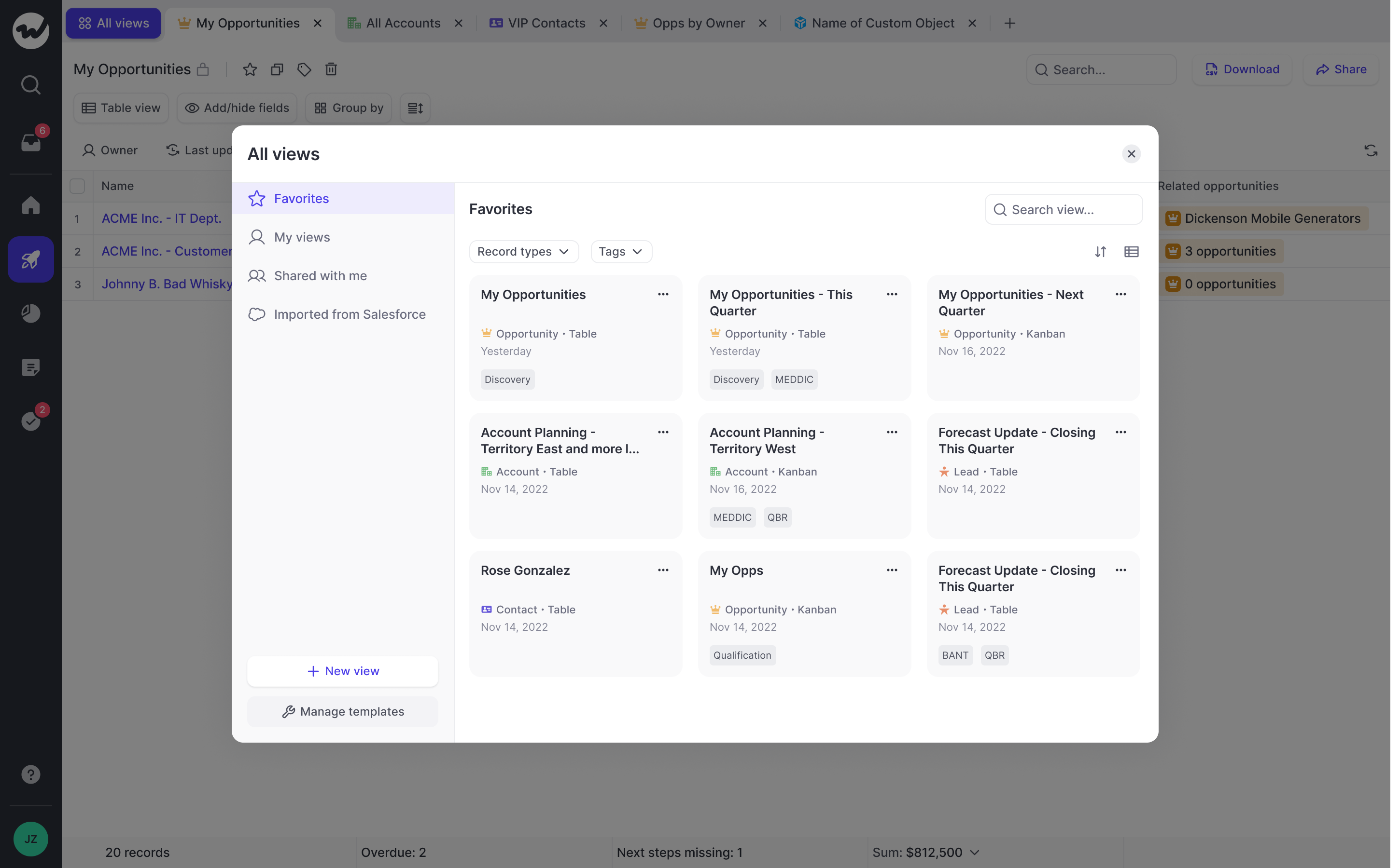 Weflow pipeline views