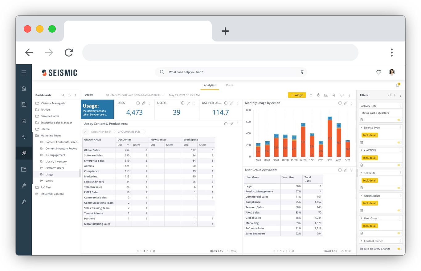 Seismic insights screenshot
