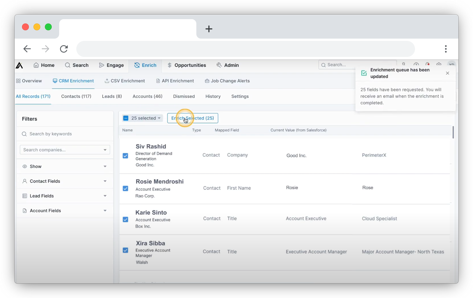 Apollo.io product screenshot