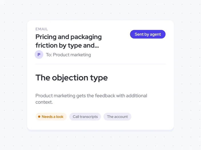 Pricing and packaging friction by type and segment in product marketing's inbox