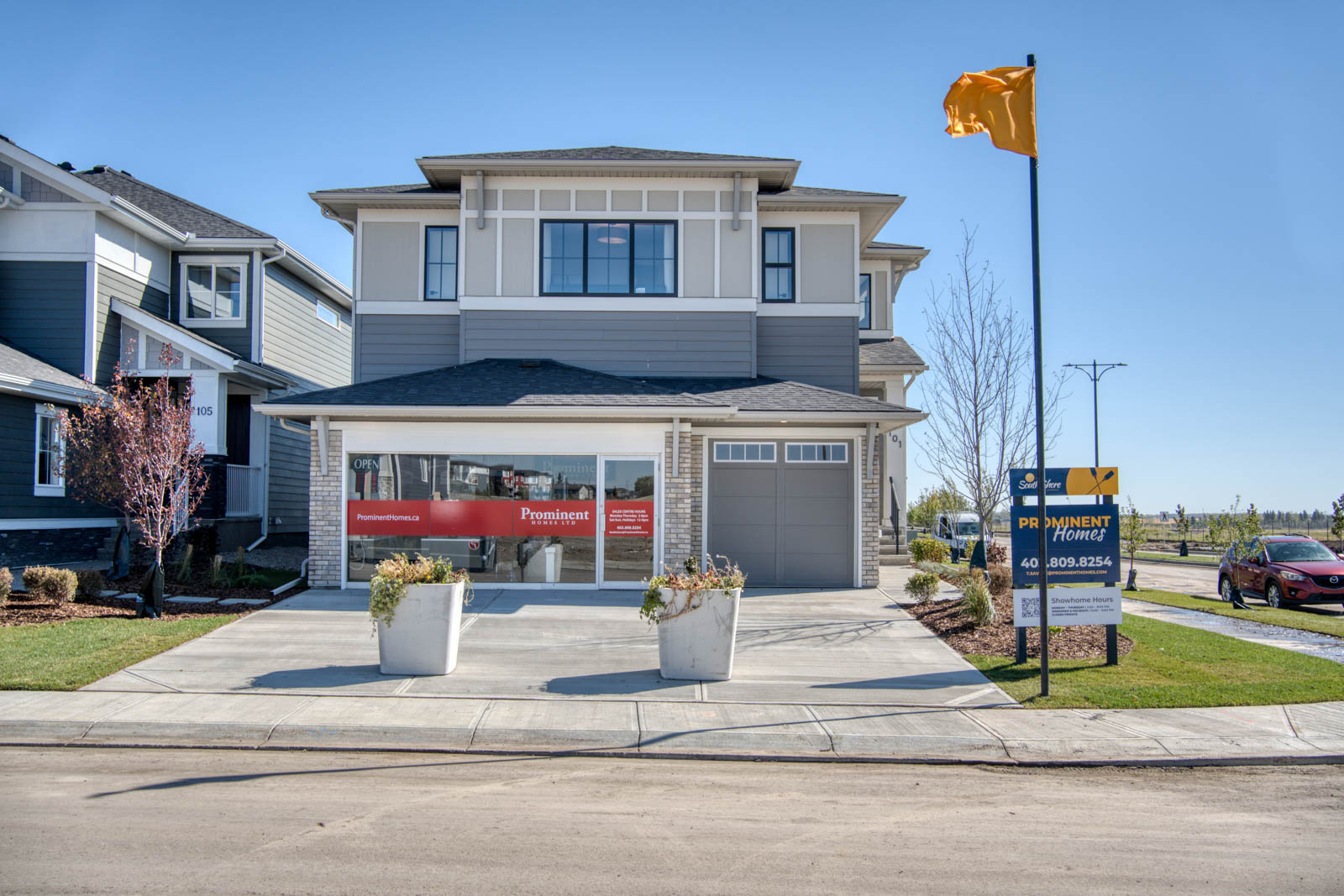 Exterior of a New Home in Chestermere