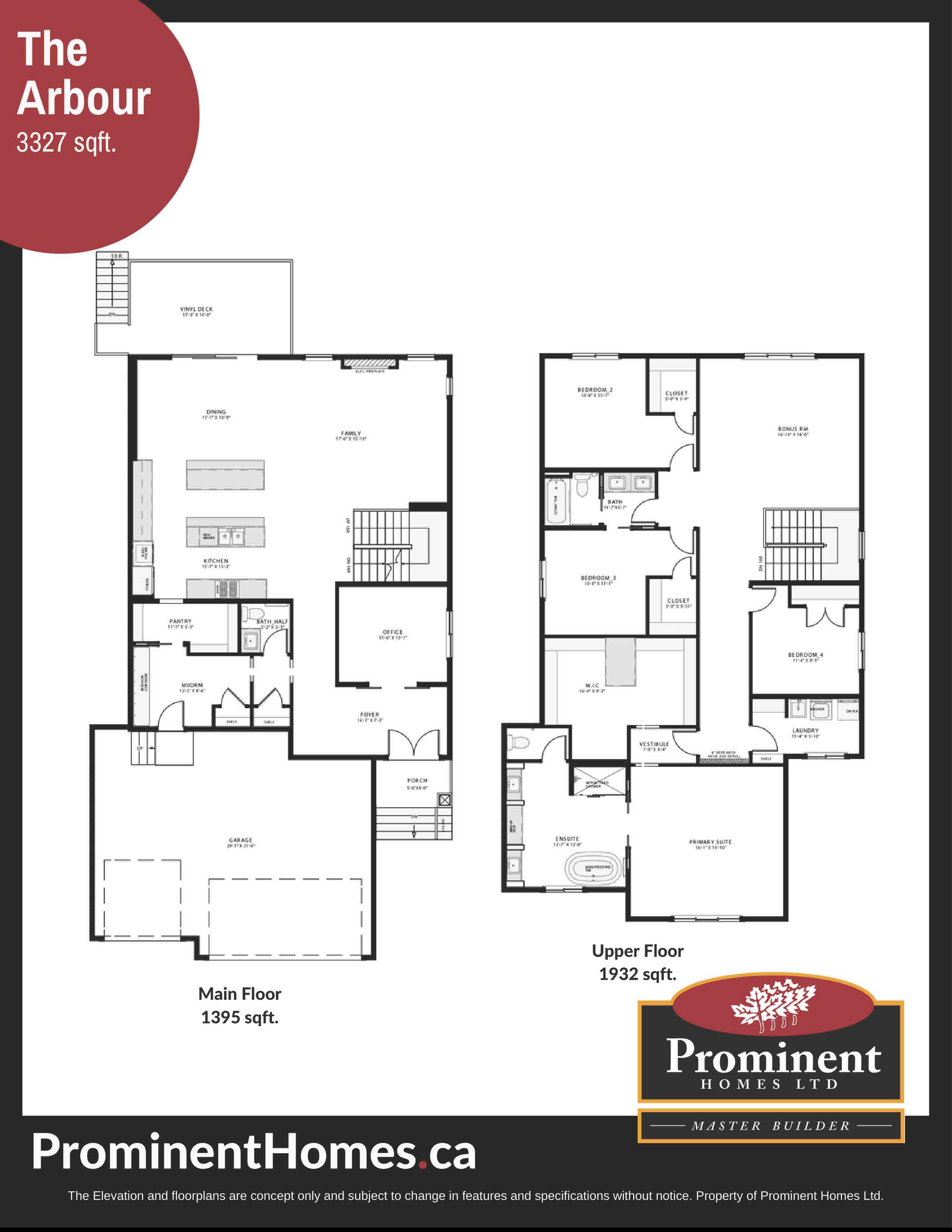 Prominent Homes Floor Plan
