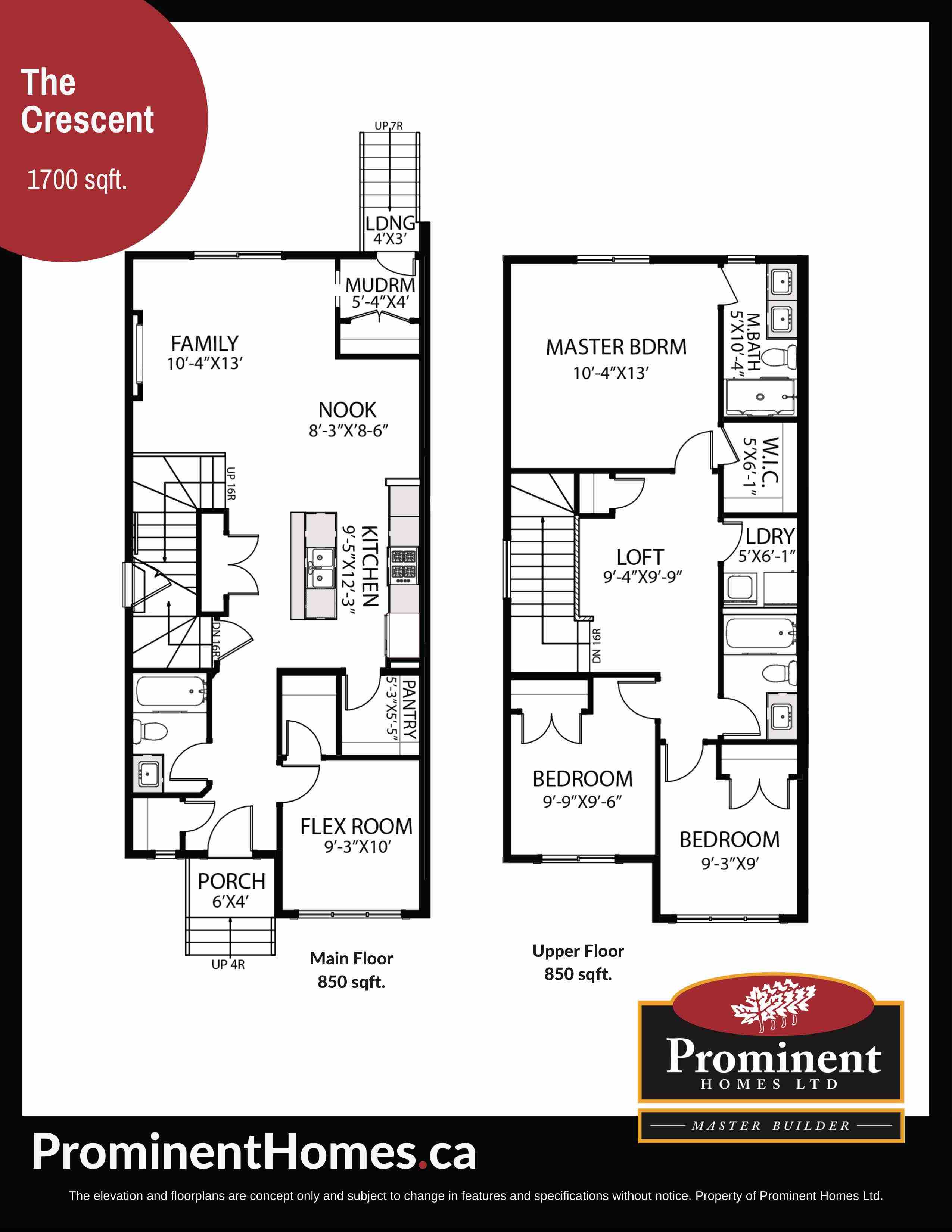 Prominent Homes Floor Plan
