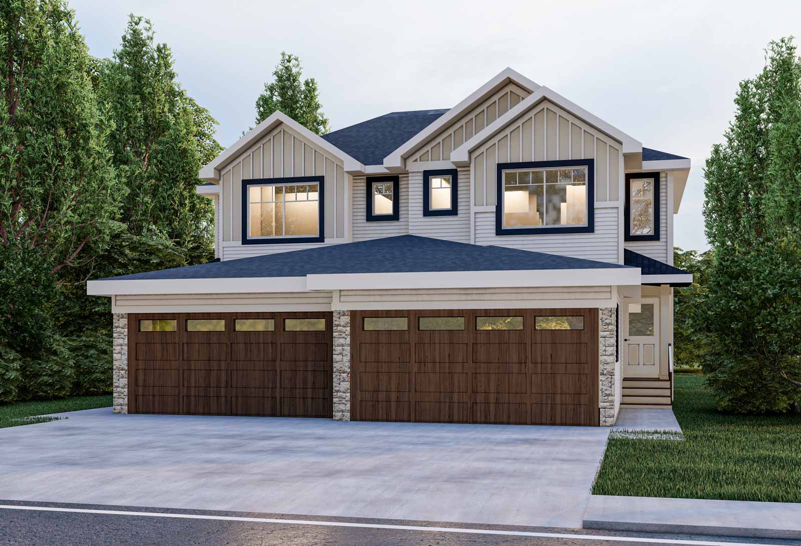 Exterior of a New Duplex in Waterford