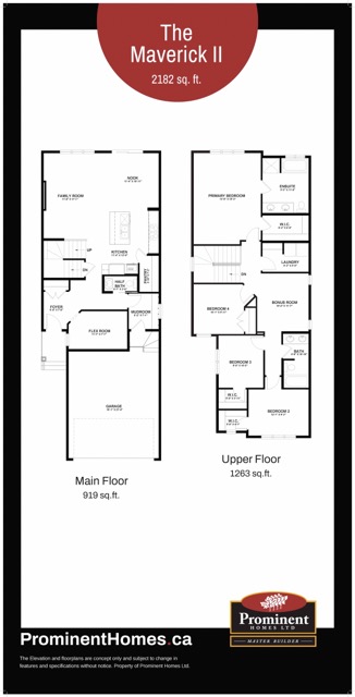 Prominent Homes Floor Plan