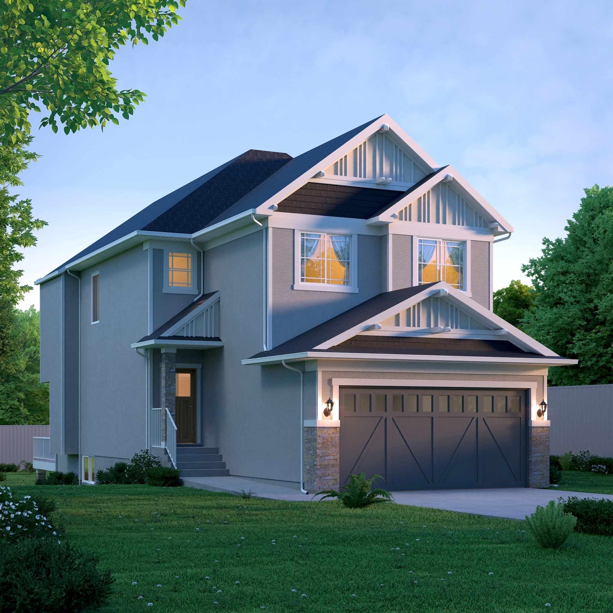 Exterior of a New Home in Cochrane