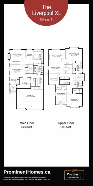 Prominent Homes Floor Plan