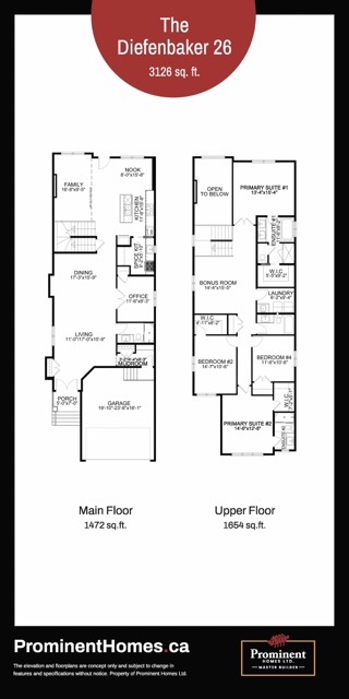 Prominent Homes Floor Plan