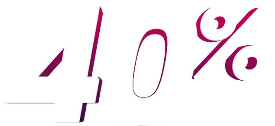 Até 40% OFF