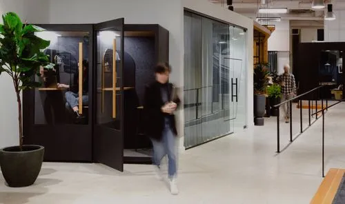 Employee working in the Tadiem office