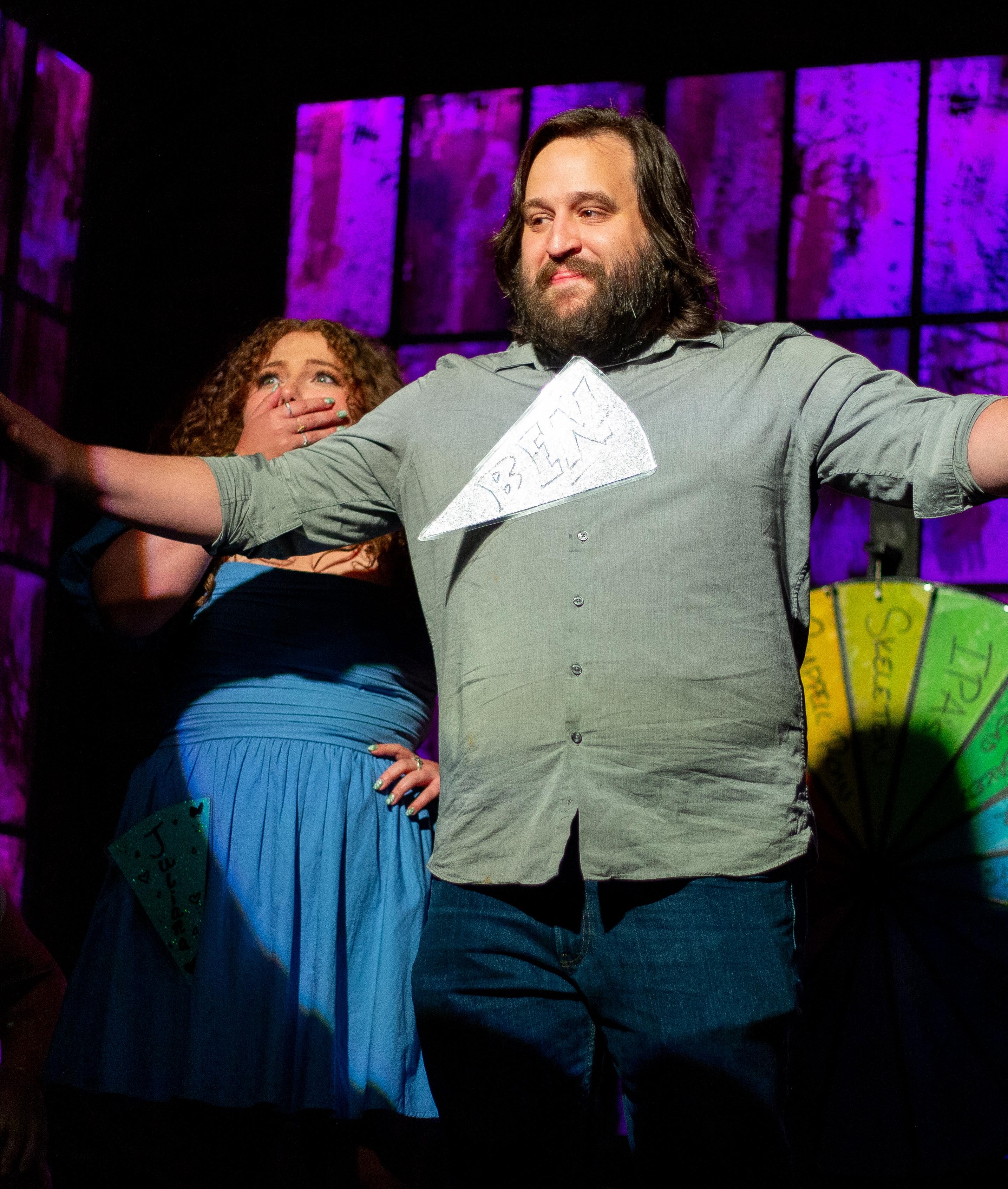 Wheel of Improv host Austin directs the improv teams Sundays at Second City Chicago