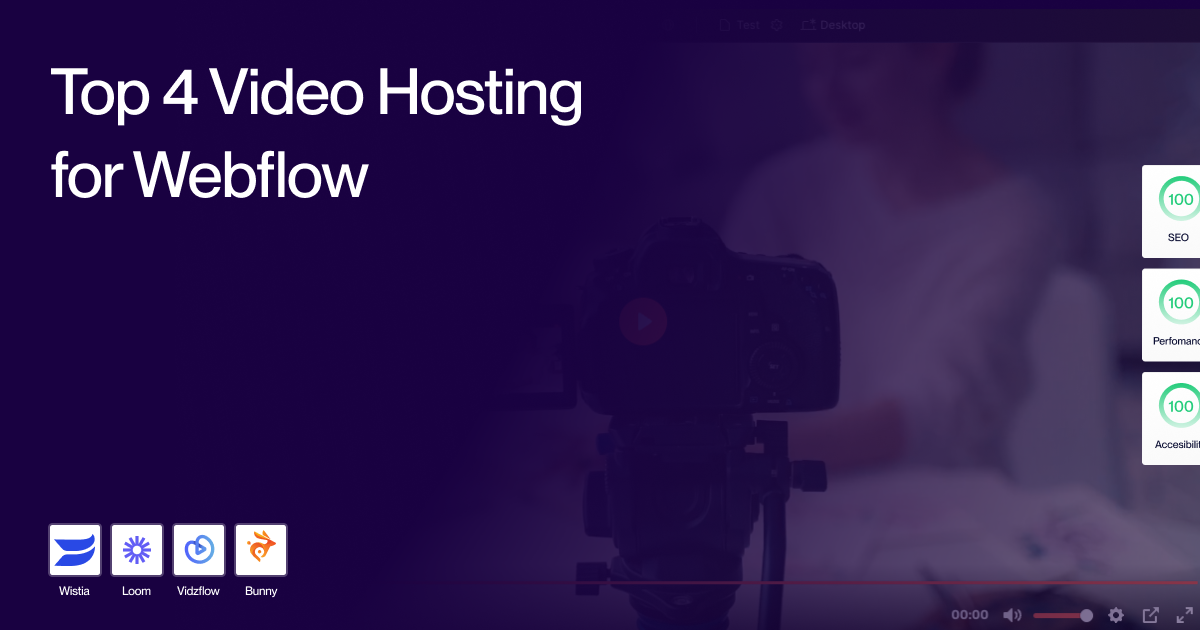 Choosing the Right Video Hosting: 4 Options for Your Upcoming Webflow Site