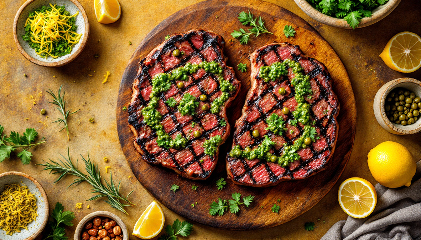 Bistecca alla Griglia con Salsa Verde