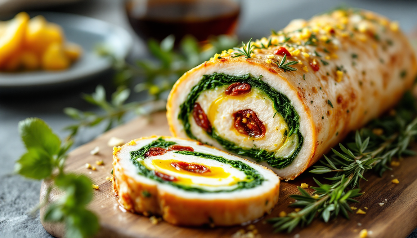 Turkey Roulade with Herb Infusion