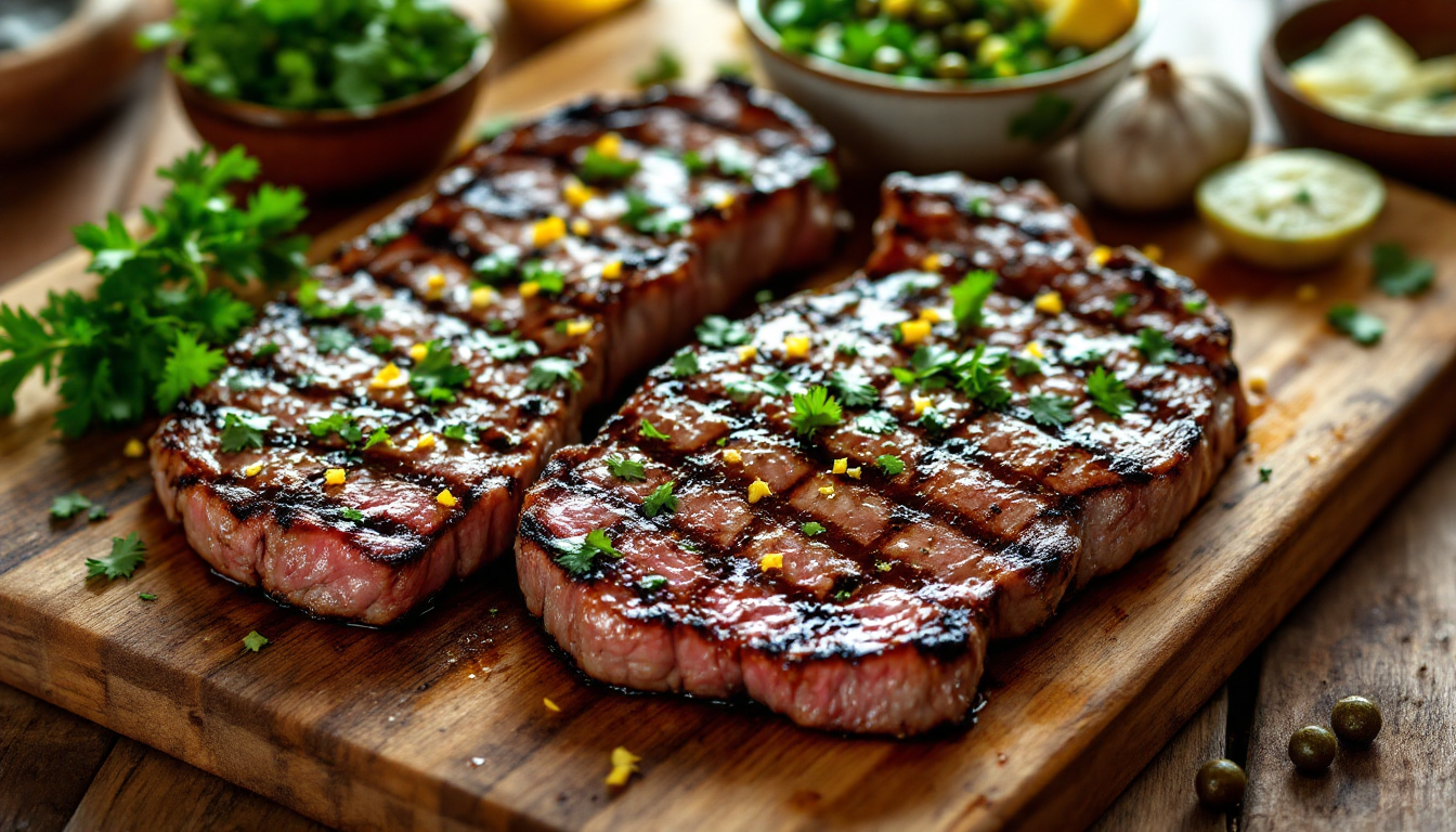 Bistecca alla Griglia con Salsa Verde